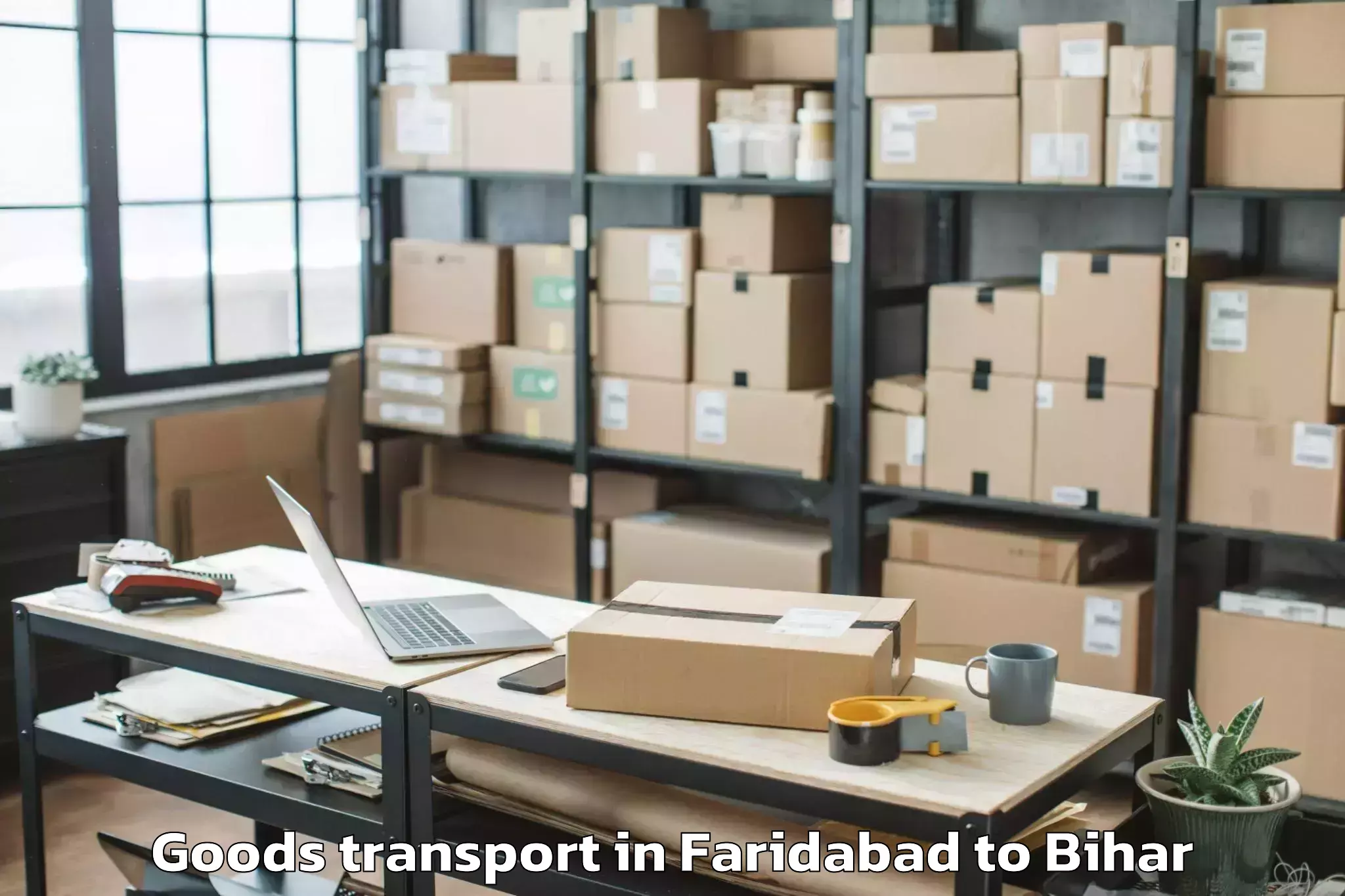 Discover Faridabad to Narpatganj Goods Transport